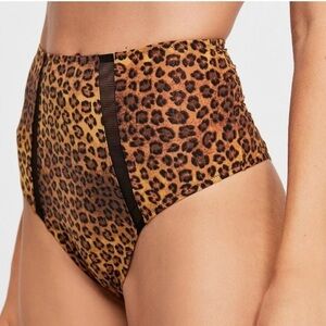 Free people leopard print High rise Panties S NWT